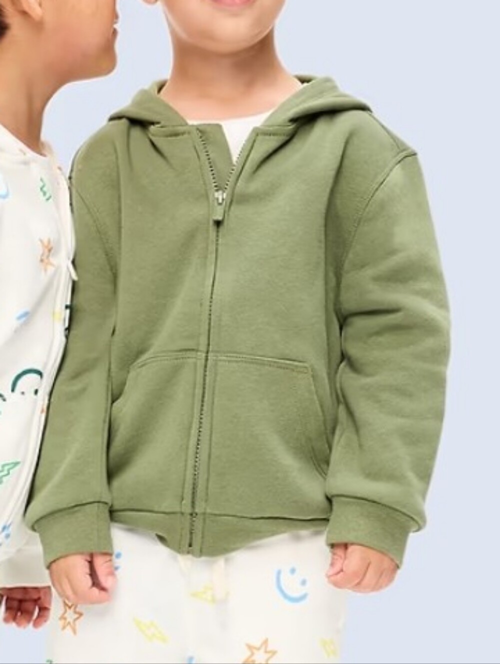 Old Navy Favorite Fleece Unisex Zip Hoodie Norfolk Pine Green 2T
